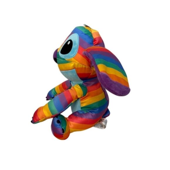 Stitch Disney Rainbow Pride Collection Plush 12 1/2", Lilo & Stitch, rainbow - Picture 4 of 5